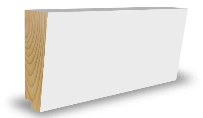 Taklist furu enkelskygge hvit bomull S0502-Y 21x34x4400 mm v:1011155