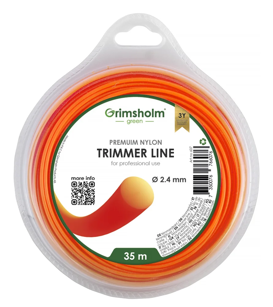 Grimsholm Trimmertråd rund, 2,4 mm, 35 m v:9731391