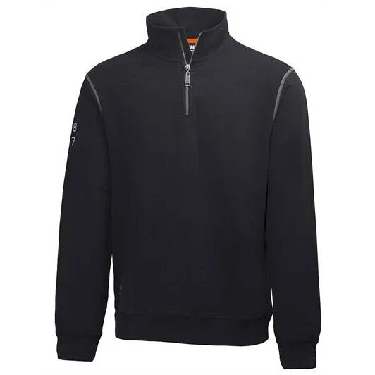 Helly Hansen Workwear Svetteskjorte Oxford halvglidelås, svart v:9172211