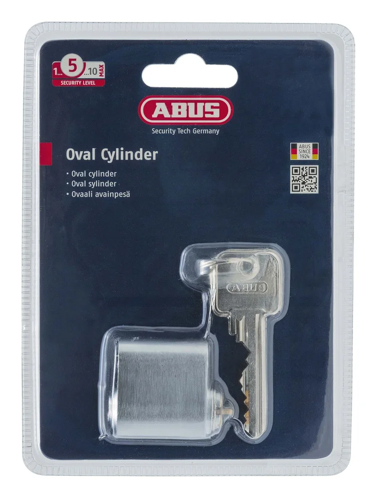 ABUS Ovalsylinder med 3 nøkler, 1-pakning v:8378072 ABUS Ovalsylinder med 3 nøkler, 1-pakning v:8378072