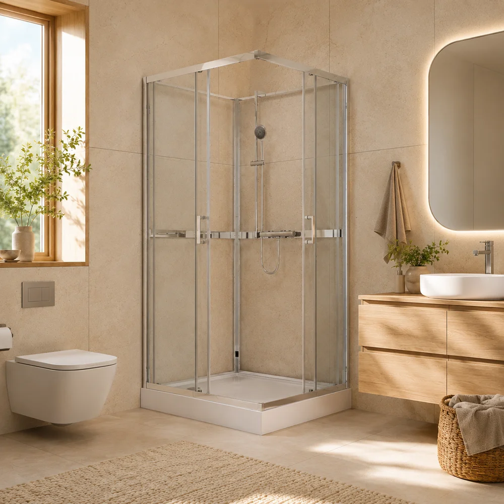 CELESTE TRENTO RETT DUSJKABINETT 70X90X208 CM M/SIKKERHETSFOLIE KROM v:5130820 CELESTE TRENTO RETT DUSJKABINETT 70X90X208 CM M/SIKKERHETSFOLIE KROM v:5130820