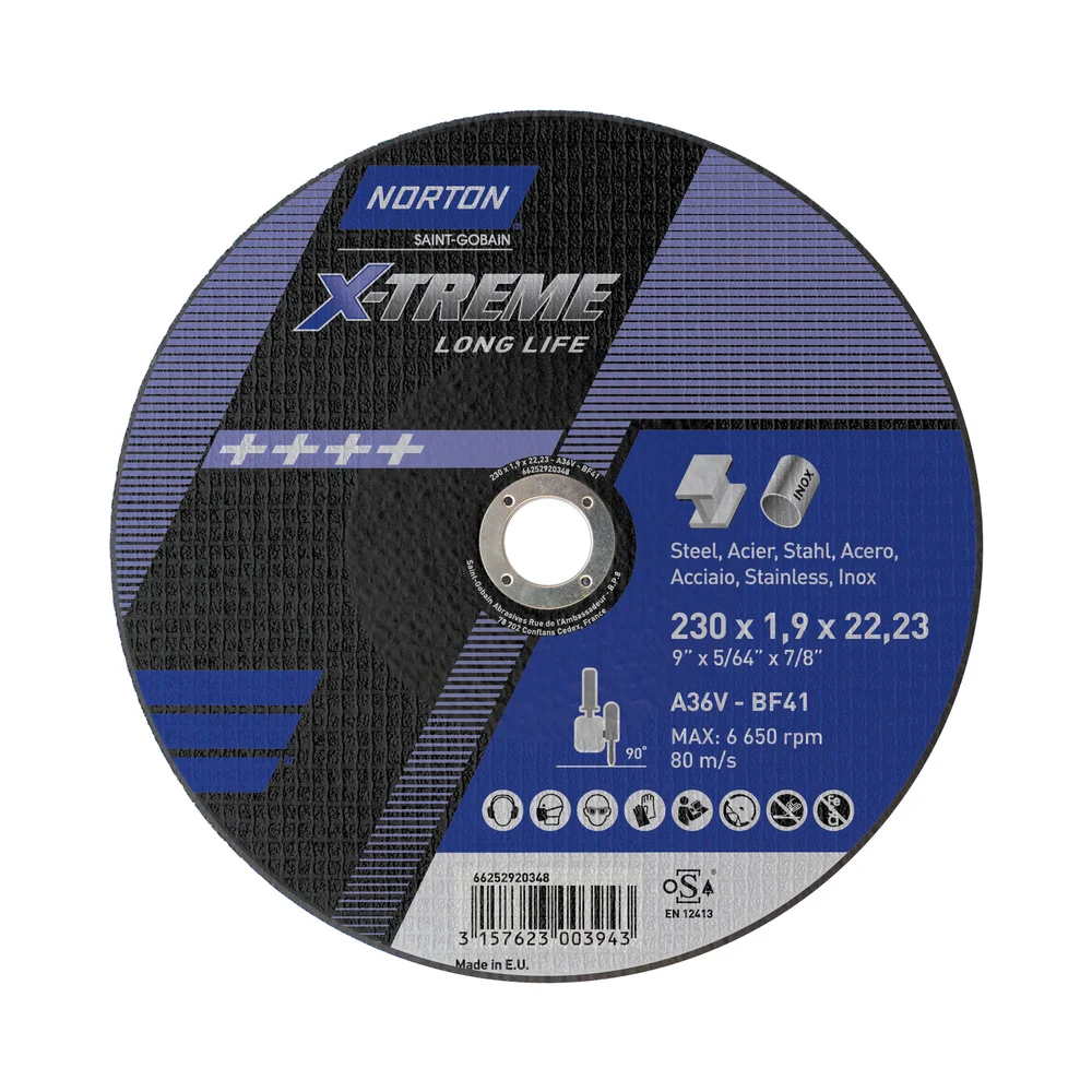 Kappeskive stål 230×1,9mm nx v:6159203 Kappeskive stål 230×1,9mm nx v:6159203