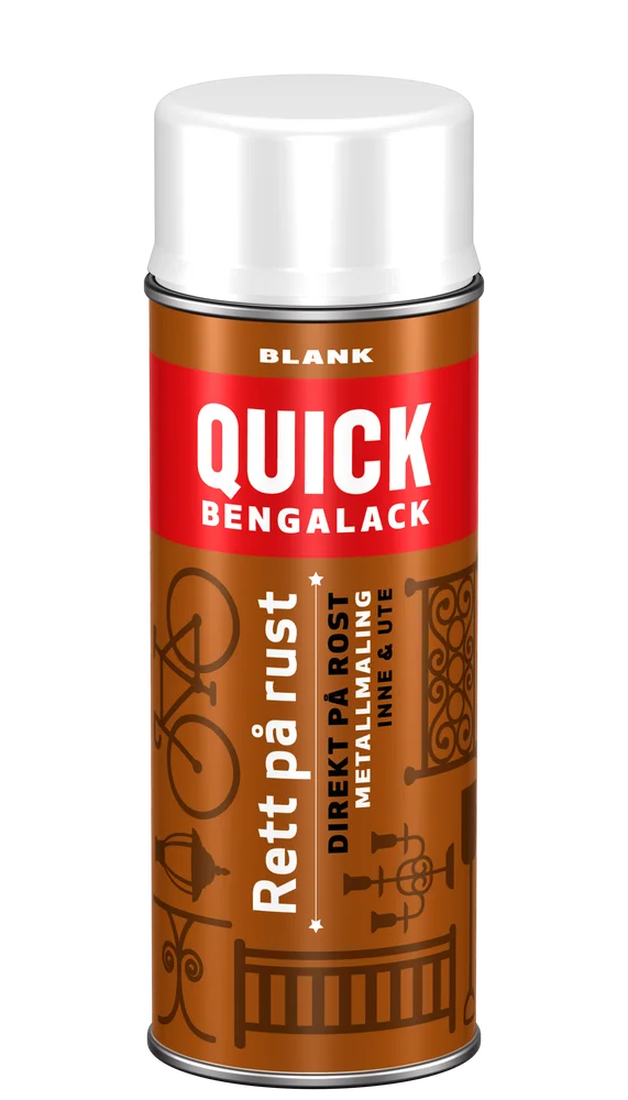 QUICK B RETTPÅRUST SPRAY HVIT BLANK v:8270126
