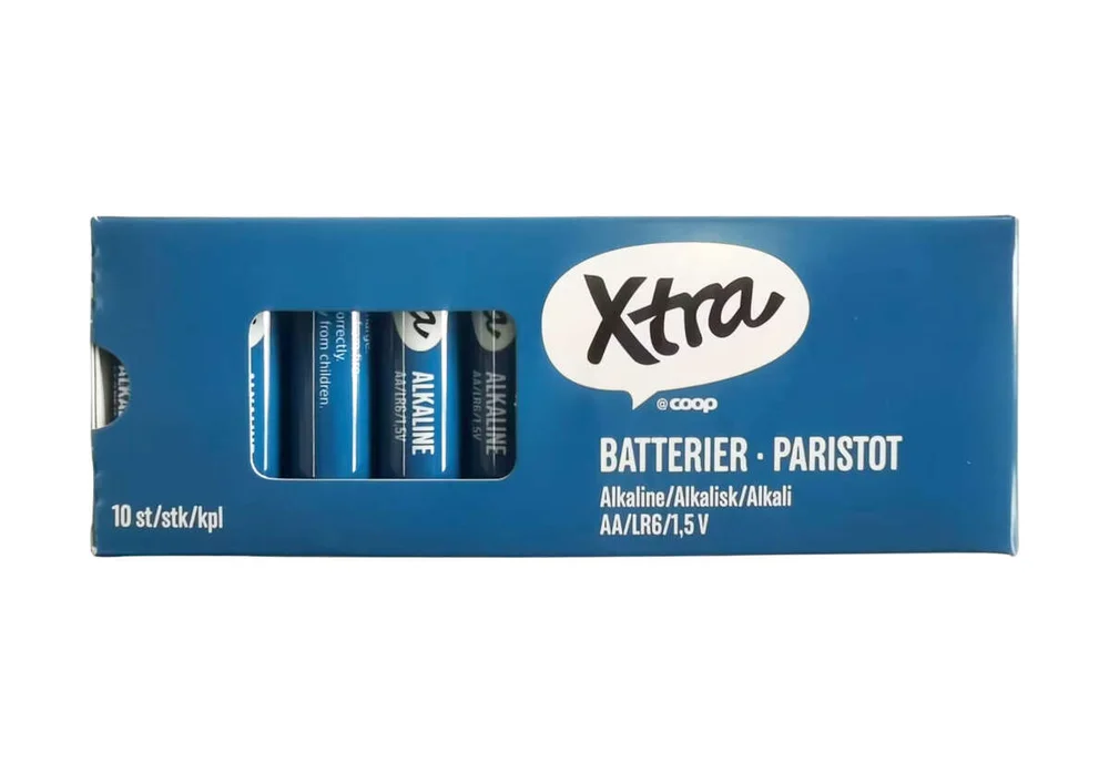 Batterier X-tra AA 10PK v:7094987