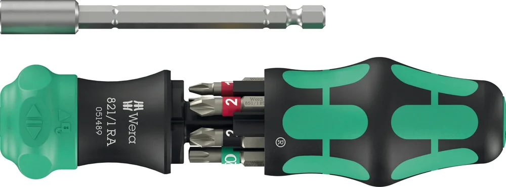 WERA SKRALLE KRAFTFORM KOMPAKT 28 RA 1, 6 DELER v:8214371