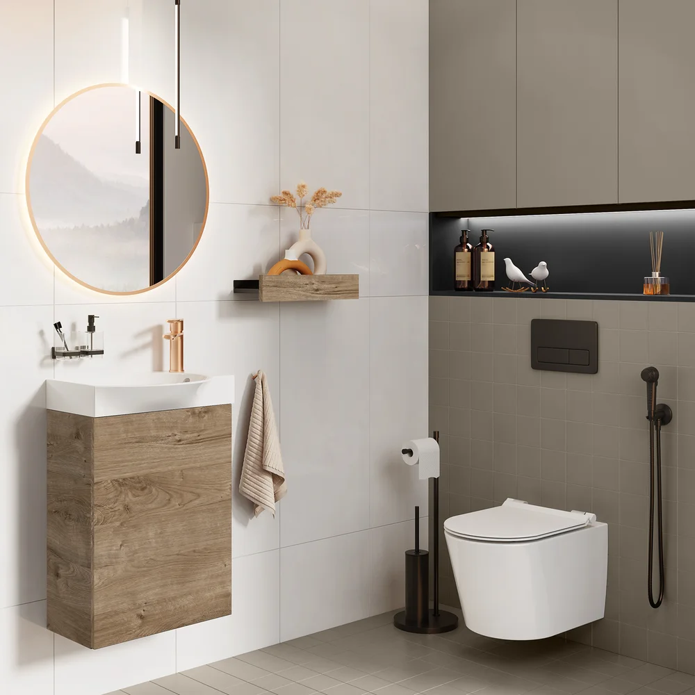 LAUFEN MICRO 45 BADEROMSMØBEL EIK v:3391580