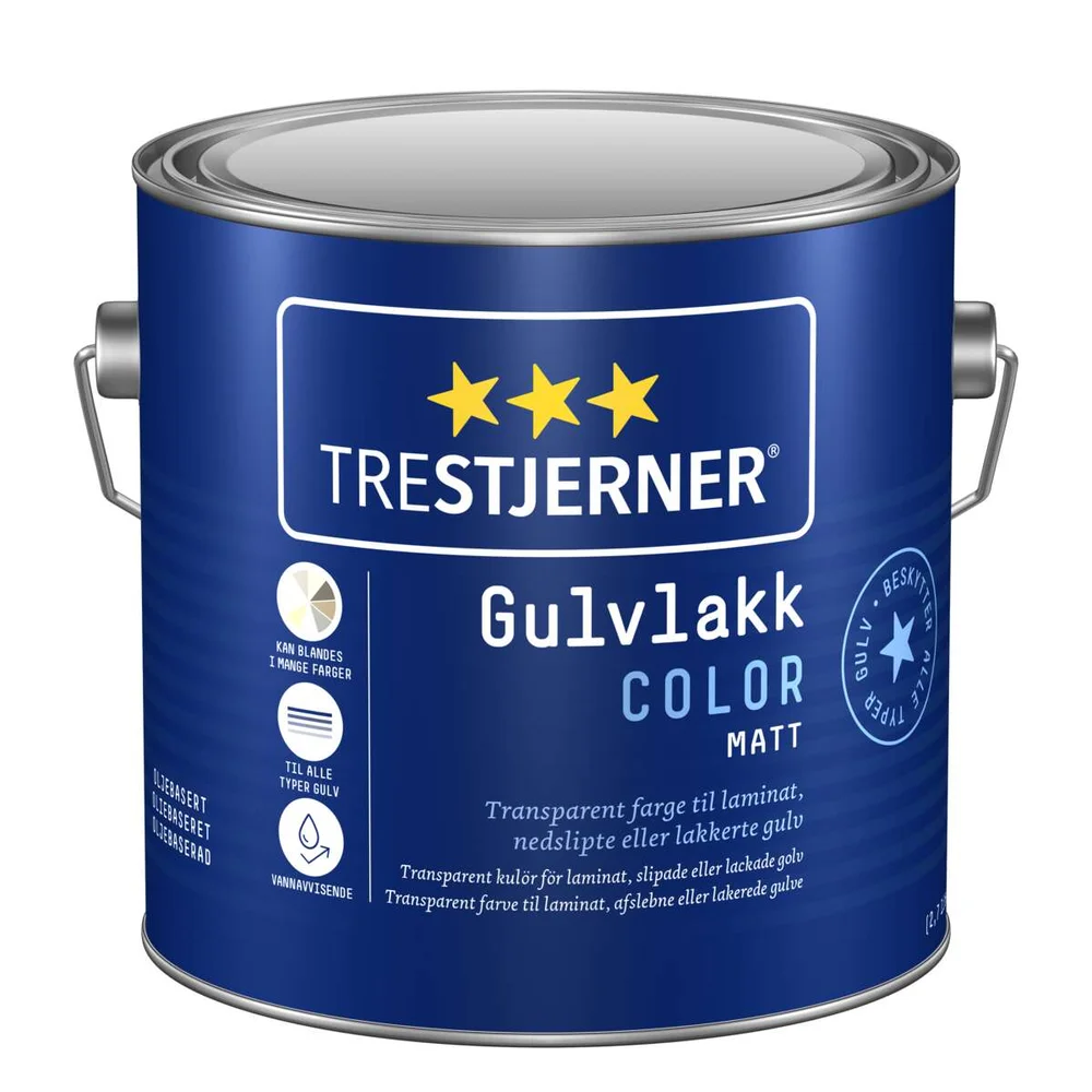 Trestjerner Color gulvlakk 2,7 liter v:3458125