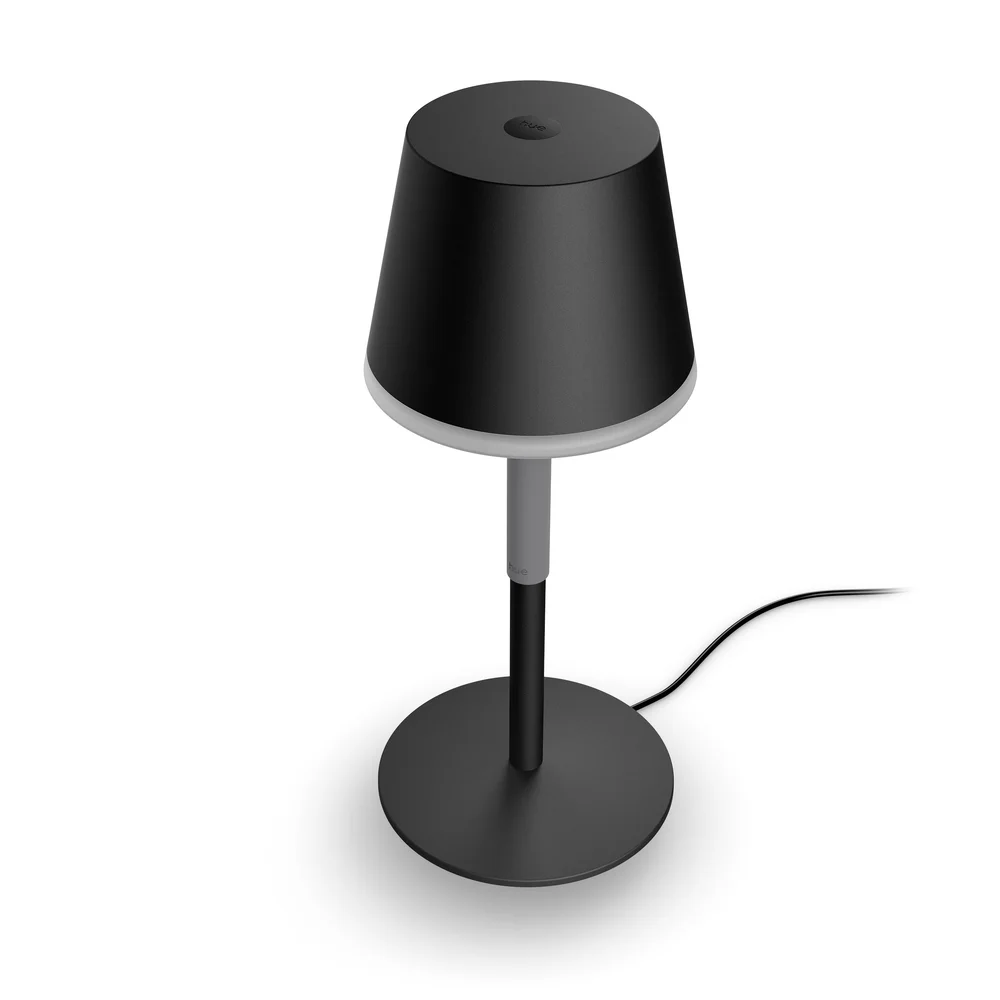 Philips Hue Bordlampe Go HUE, med oppladbart batteri, 6W, svart v:3374107 Philips Hue Bordlampe Go HUE, med oppladbart batteri, 6W, svart v:3374107