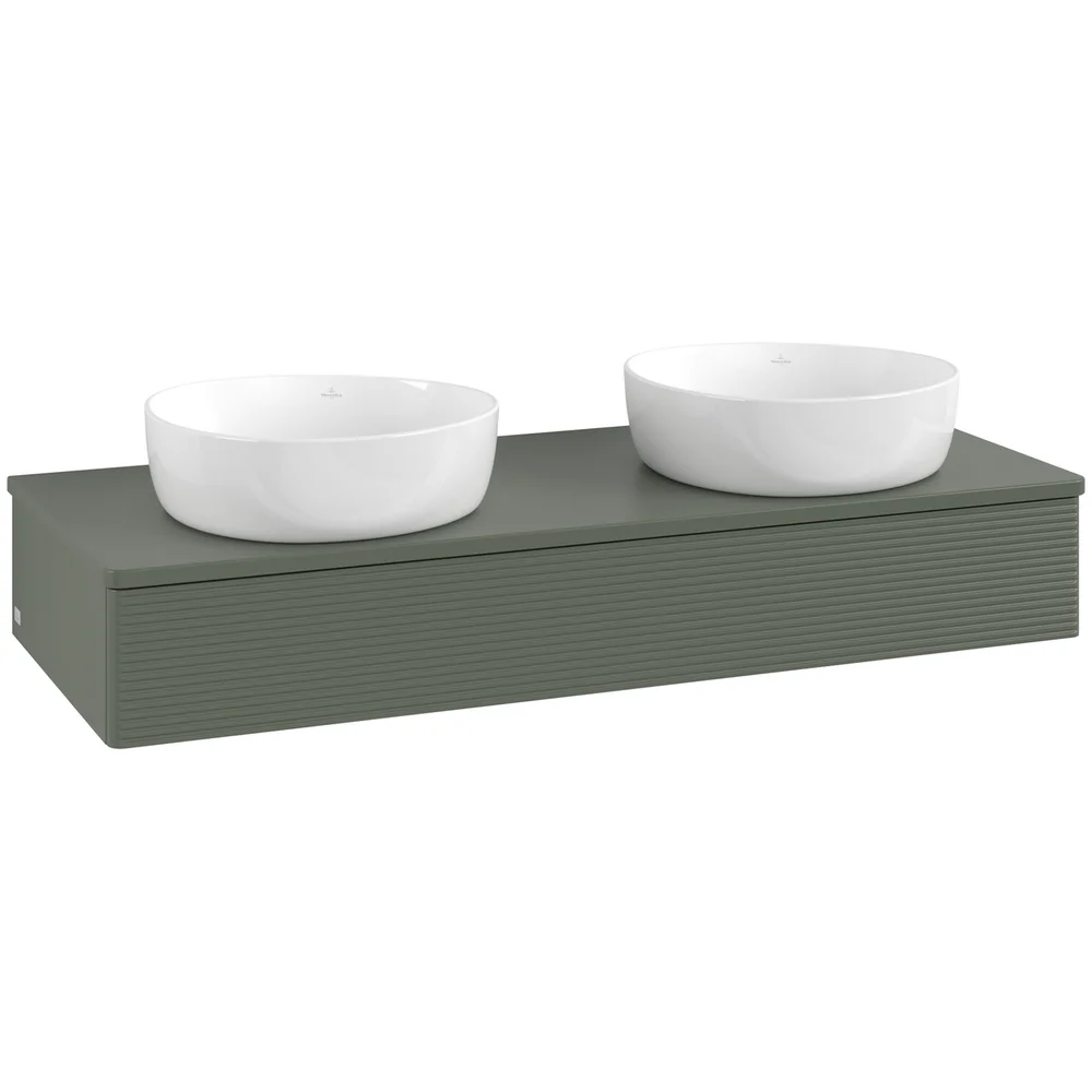 V&B ANTAO SERVANTSKAP 1 SKUFF RILLET 1200X190X500 FOR 2 SERV. M/KRANHULL GRØNN v:8422560