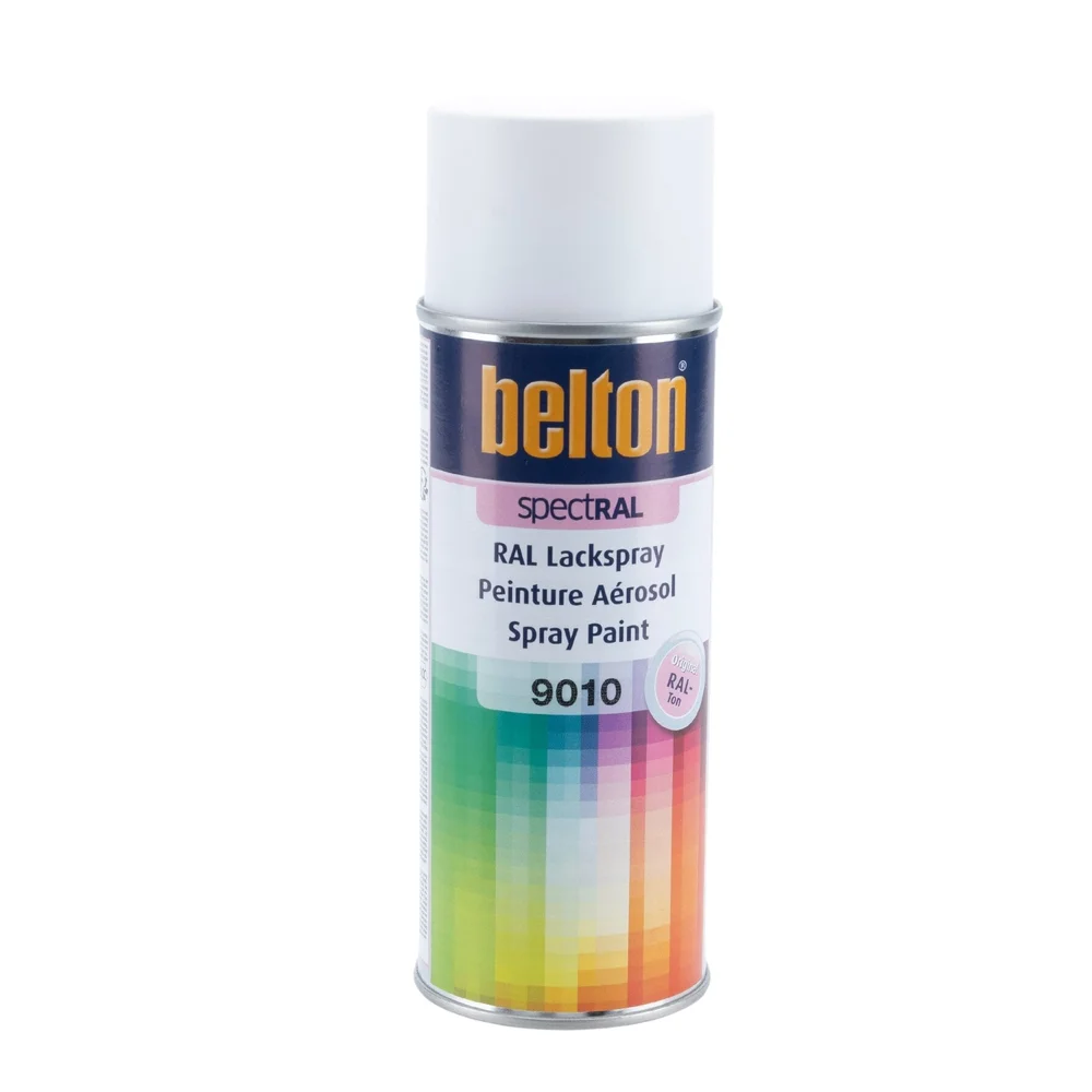Belton Spraymaling, Hvit Halvblank RAL 9010, 400 ml v:6612947