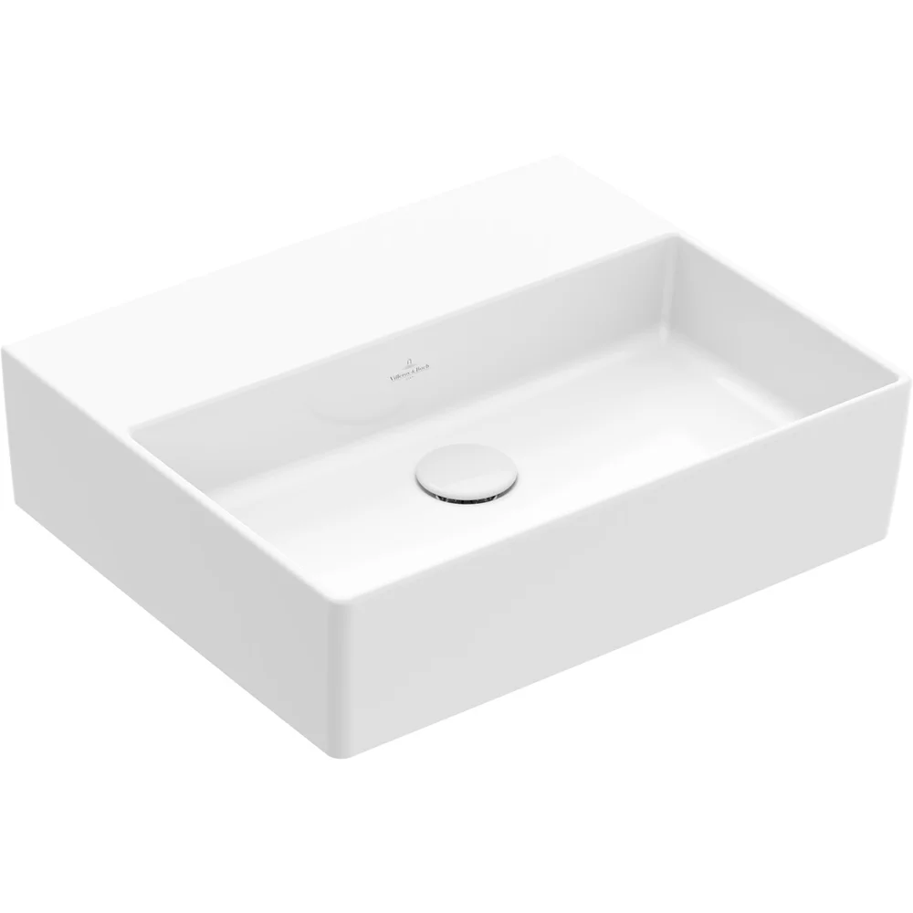 VILLEROY & BOCH MEMENTO 2.0 SERVANT 50 CM U/ARMATURHULL, HVIT ALPIN CERAMICPLUS U/OVERLØP v:9200207