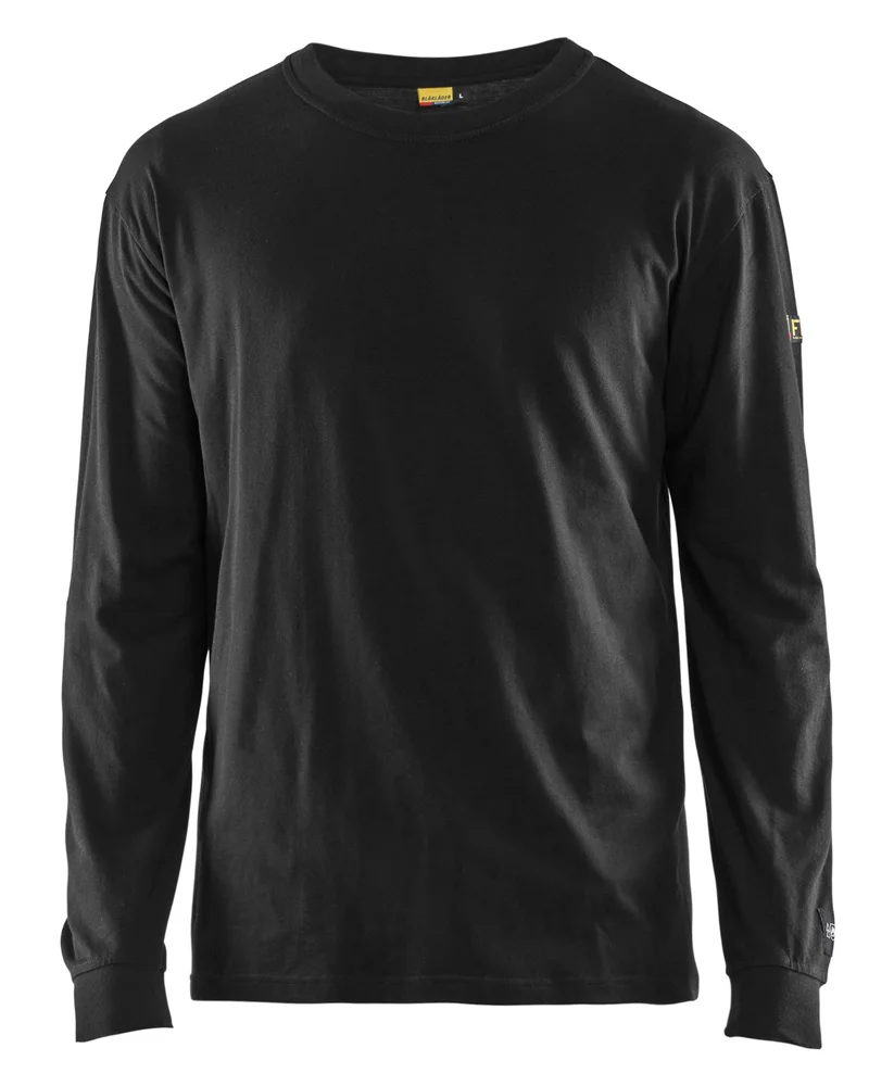 T-SHIRT LS FLAMMEHEMMENDE 3483 1737 SVART v:6161781
