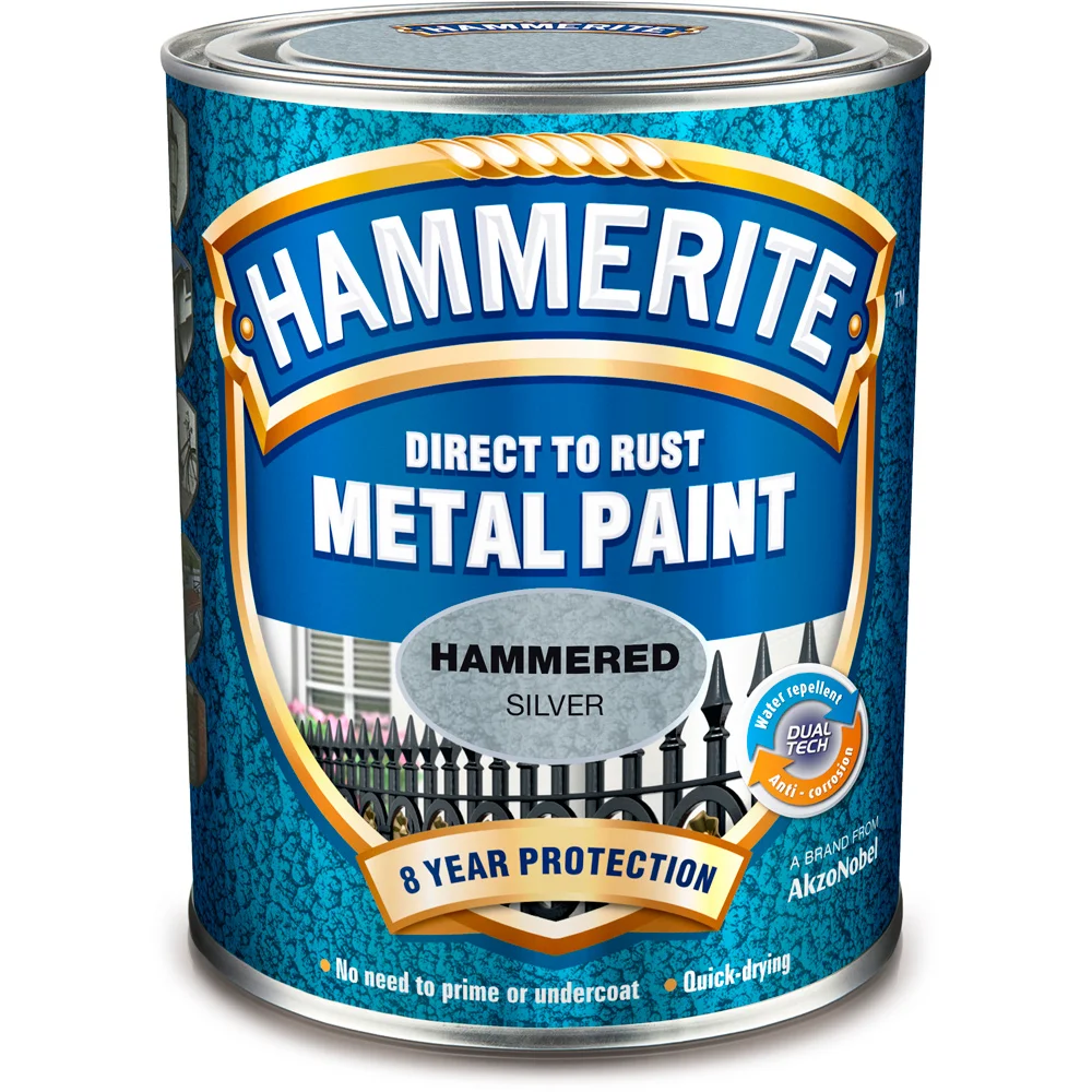HAMMERITE HAMMER EFFECT SØLVGRÅ 0.25L v:7210932 HAMMERITE HAMMER EFFECT SØLVGRÅ 0.25L v:7210932