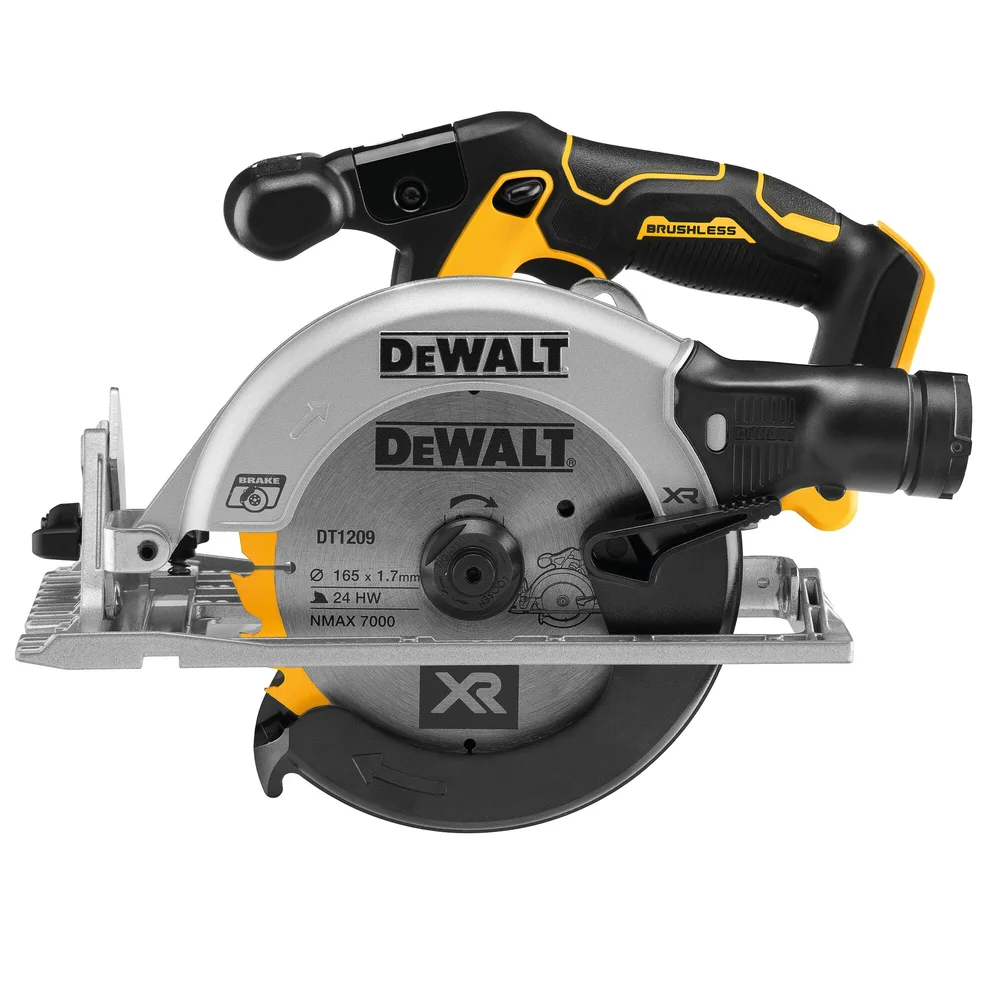 DeWalt sirkelsag 18 volt 165 mm med børsteløs motor, LED-lys og TSTAK-koffert v:3710436