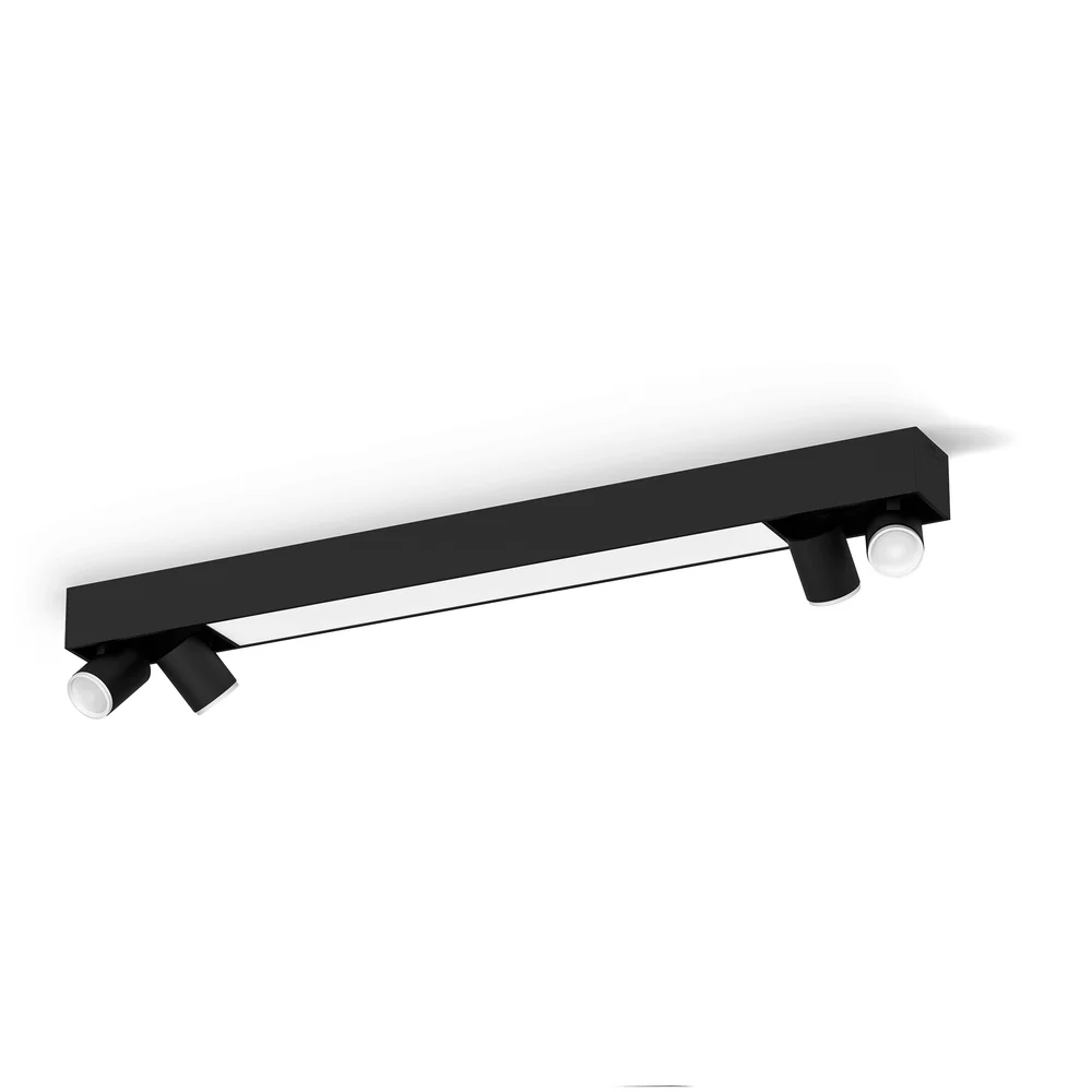 Philips Hue Spotlight tak Centris HUE, 4x40W, svart v:5045087