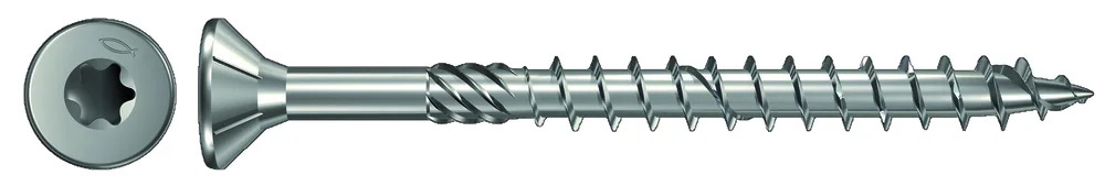 Treskrue innvendig senk 4,5x60 mm FPF-ST elforzinket tx 20 delgjenget 200 stk v:1712934