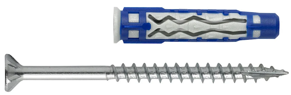 Nylonplugg 8×50 flex m/skrue bk nkt blisterkort a4 v:3963363