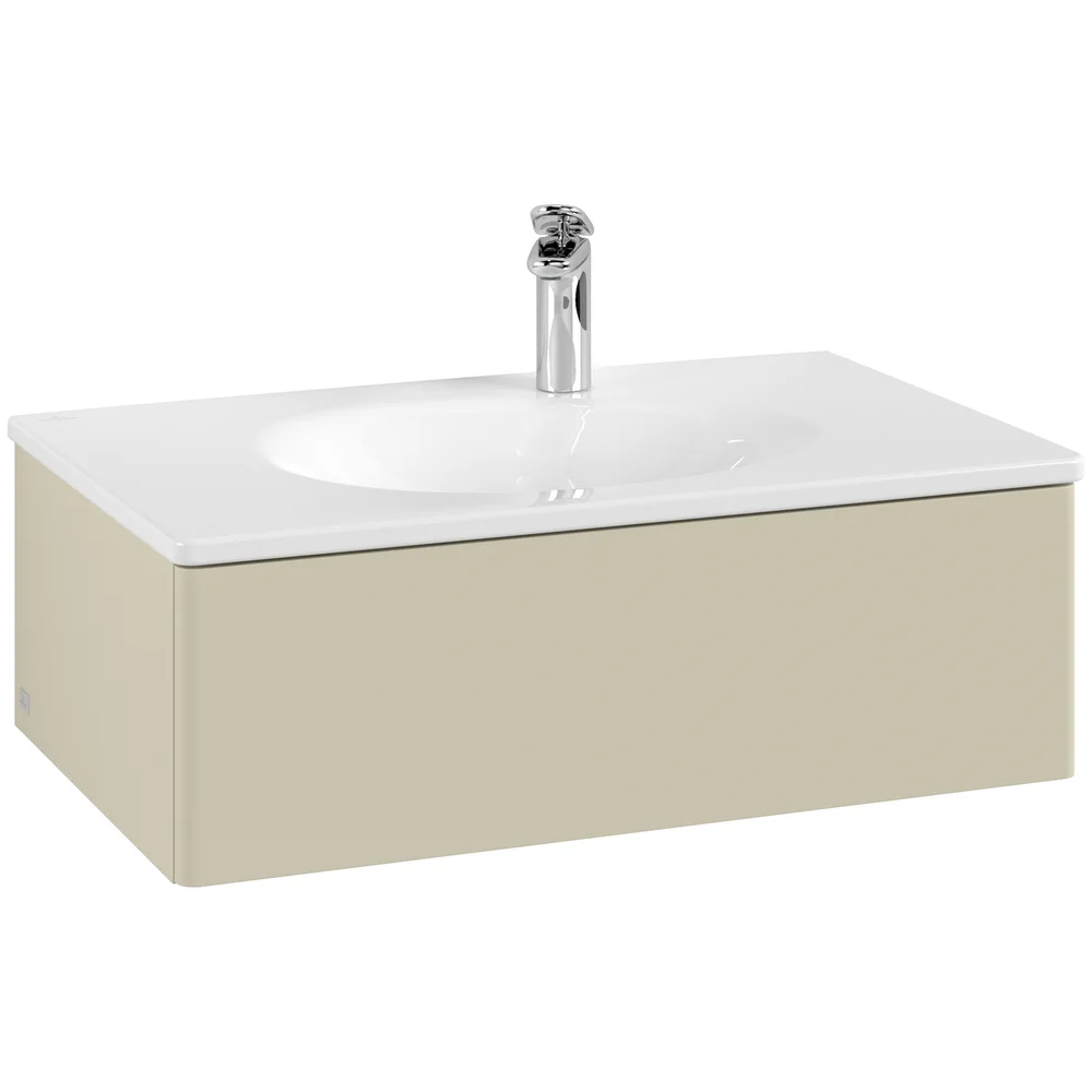 V&B ANTAO SERVANTSKAP 1 SKUFF GLATT 788X256X496 SILKEGRÅ v:2980015