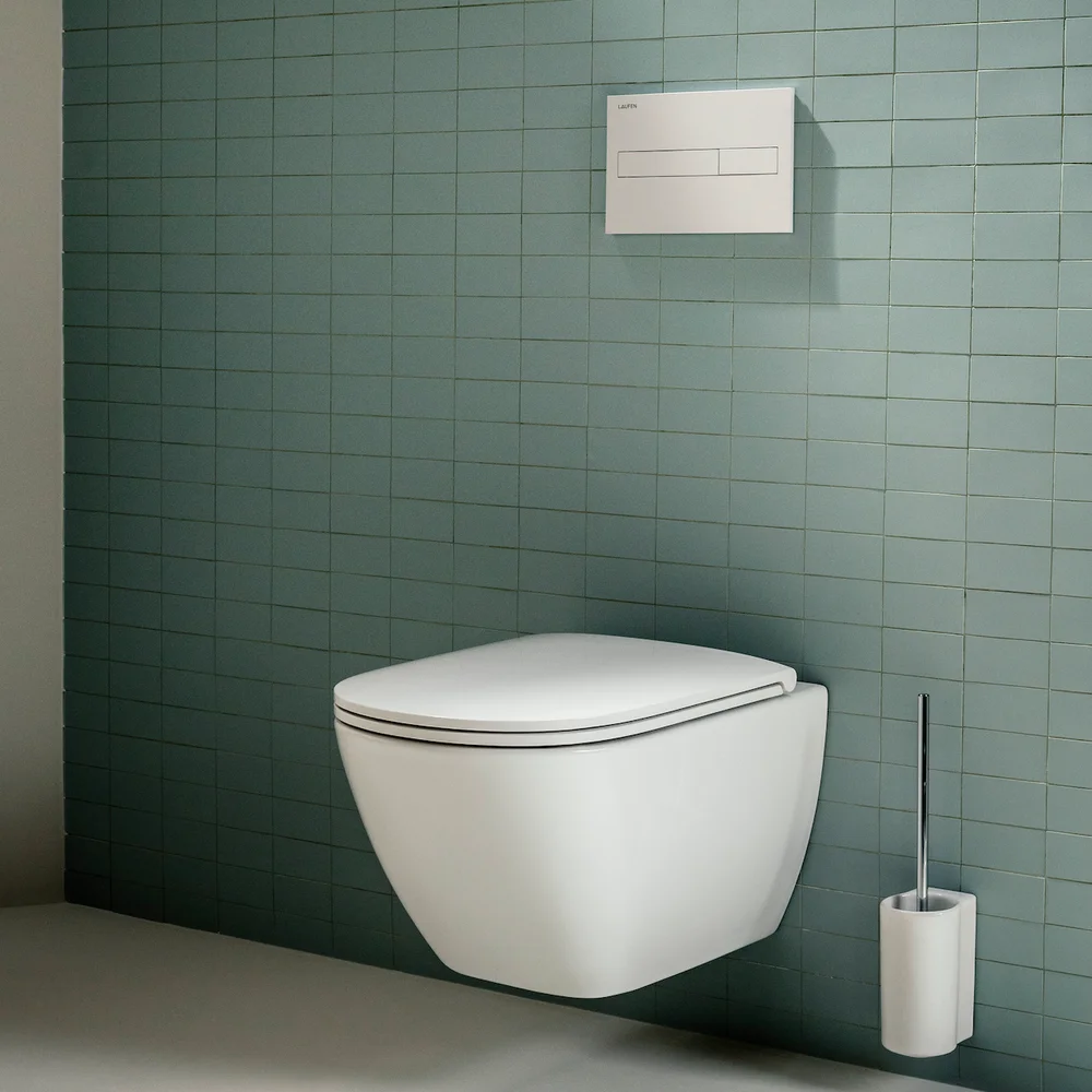 LAUFEN LUA KOMPAKT VEGGSKÅL RIMLESS 49X36 CM LCC HVIT v:9241346