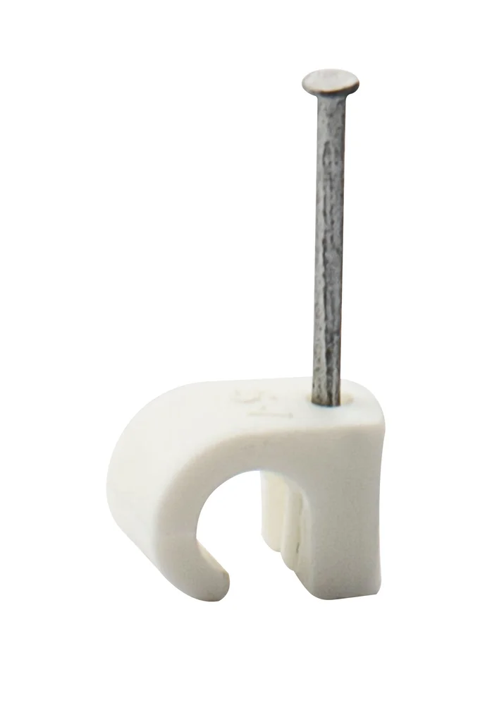 Kabelklips 5-7mm hvit 25pk v:3167737 Kabelklips 5-7mm hvit 25pk v:3167737