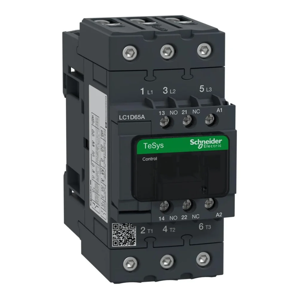 Schneider Electric Kontaktor, vekselstrømsstyrt, 1sl+1br, hjelpkontakt standard. v:2225943 Schneider Electric Kontaktor, vekselstrømsstyrt, 1sl+1br, hjelpkontakt standard. v:2225943