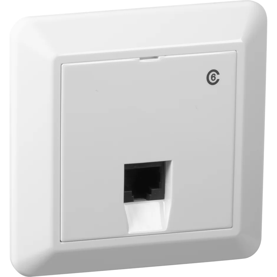 ELKO MODULARKONTAKT KAT.6 1X8 INNFELT RS16 HVIT v:5237456
