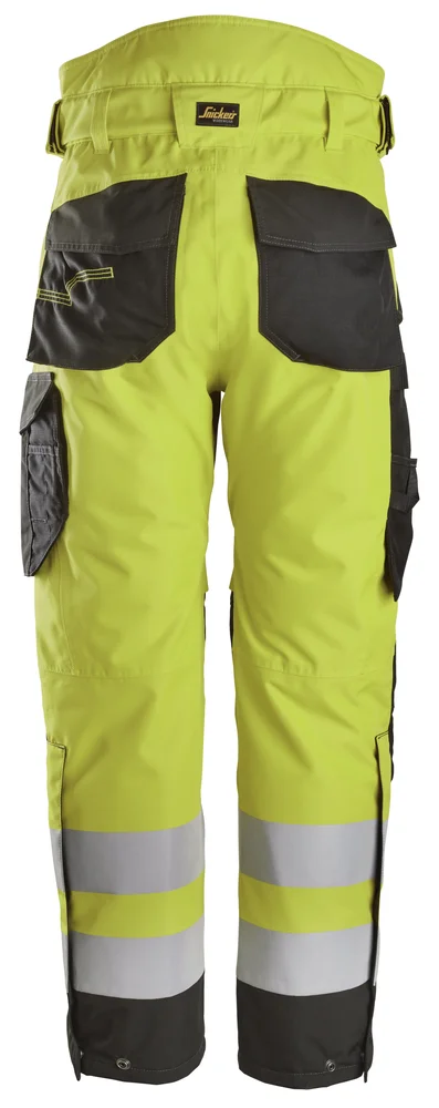 Vinterbukse 6630 kl2 gul xxl snickers workwear v:7800800