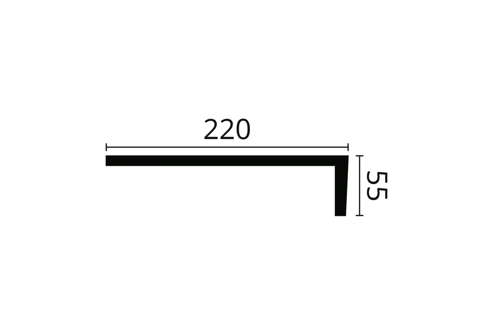 SMYGPLATE WS1 HDPS 55X220MM v:9174063