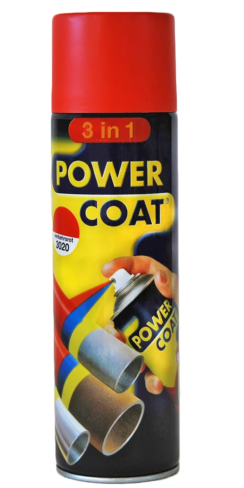 Spraymaling powcoat 3in1 3020 trafikkrød v:9020887