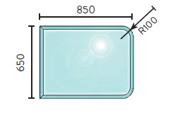 Jøtul gulvplate ovn i glass 650x850 v:3706389