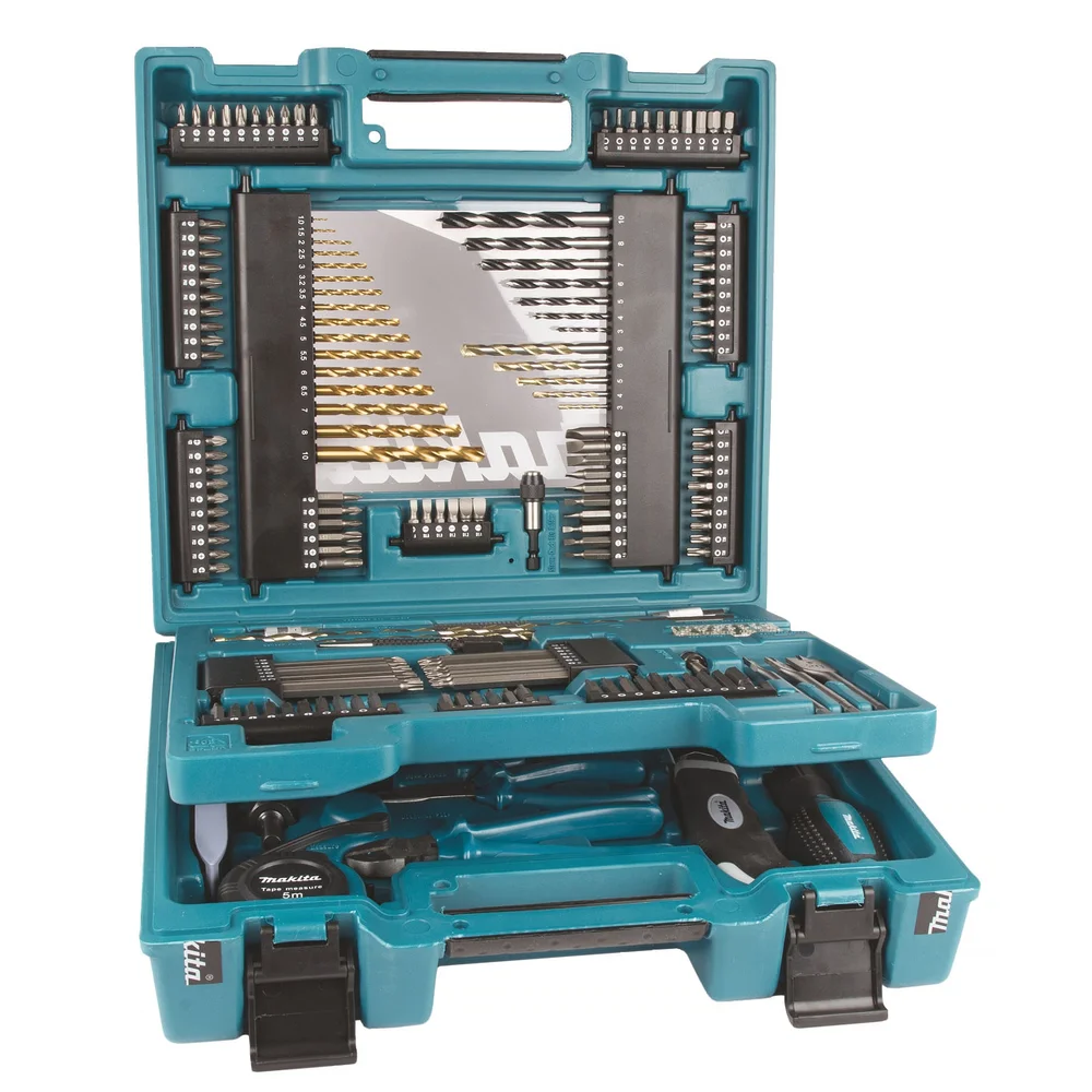 Makita Bor- & bitsett D-37194, 200 deler v:2976317