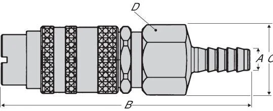 CEJN KOBLING ACETYLEN 1/4 101711022 v:2998259 CEJN KOBLING ACETYLEN 1/4 101711022 v:2998259