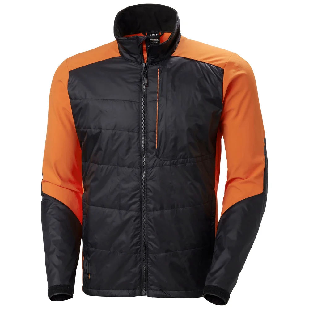 Helly Hansen Workwear Hybridjakke Kensington svart/orange, strl XL v:8248401 Helly Hansen Workwear Hybridjakke Kensington svart/orange, strl XL v:8248401