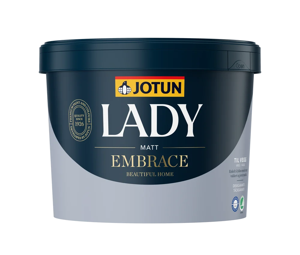 LADY Embrace matt veggmaling C-base 9 l fra Jotun v:9639273 LADY Embrace matt veggmaling C-base 9 l fra Jotun v:9639273