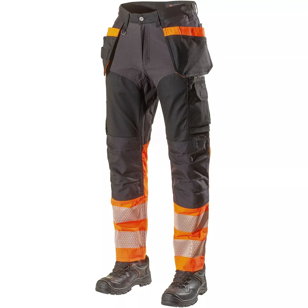 L.Brador Bukse 1074PB Heavy, svart/oransje, klasse 1 v:5700933