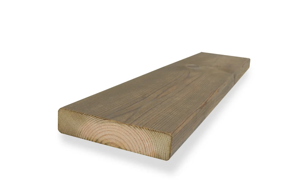 Terrassebord 28x120x4200 Furu Royalimpregnert Fjellgrå – Alvdal Royal v:2515839