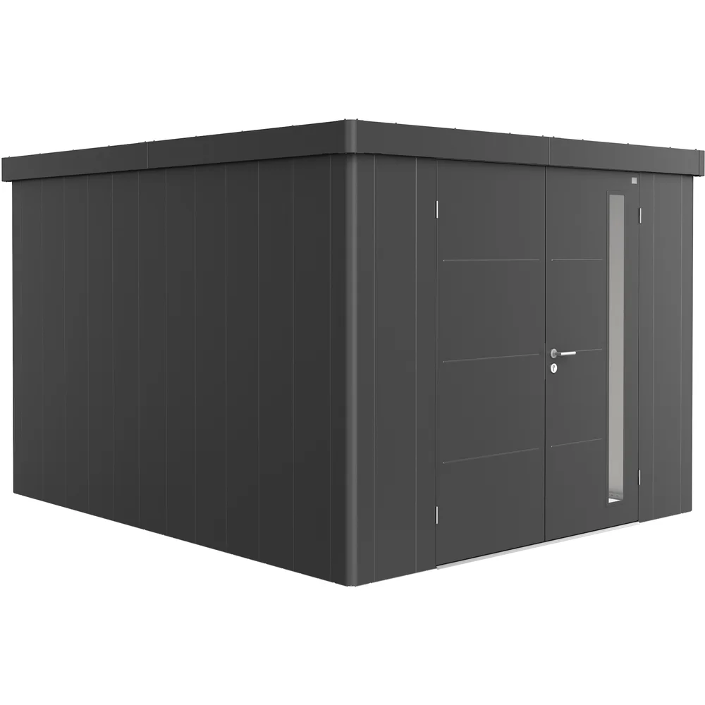 BIOHORT REDSKAPSBOD NEO 4C DOBBELDØRE, MØRK GRÅ METALLIC v:4274891