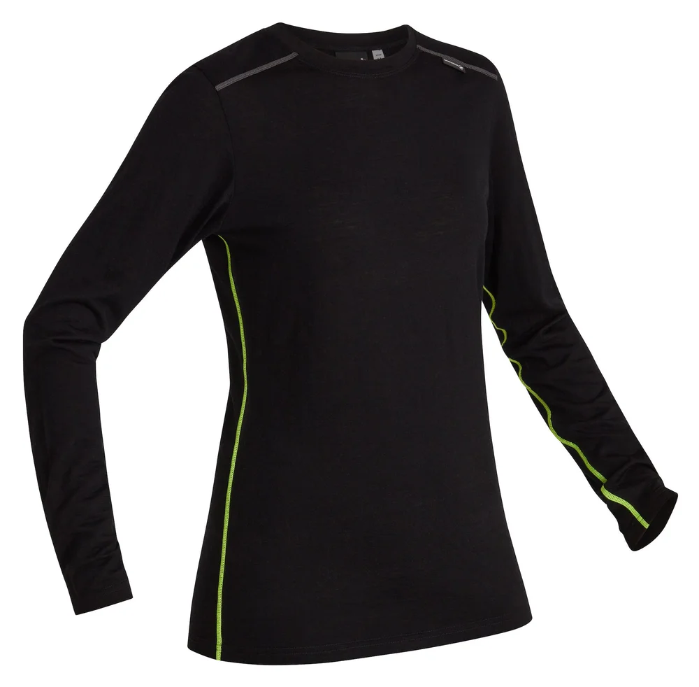 UNIVERN TRØYE VANG 8076 MERINO CREWNECK LITE DAME SVART v:9303118