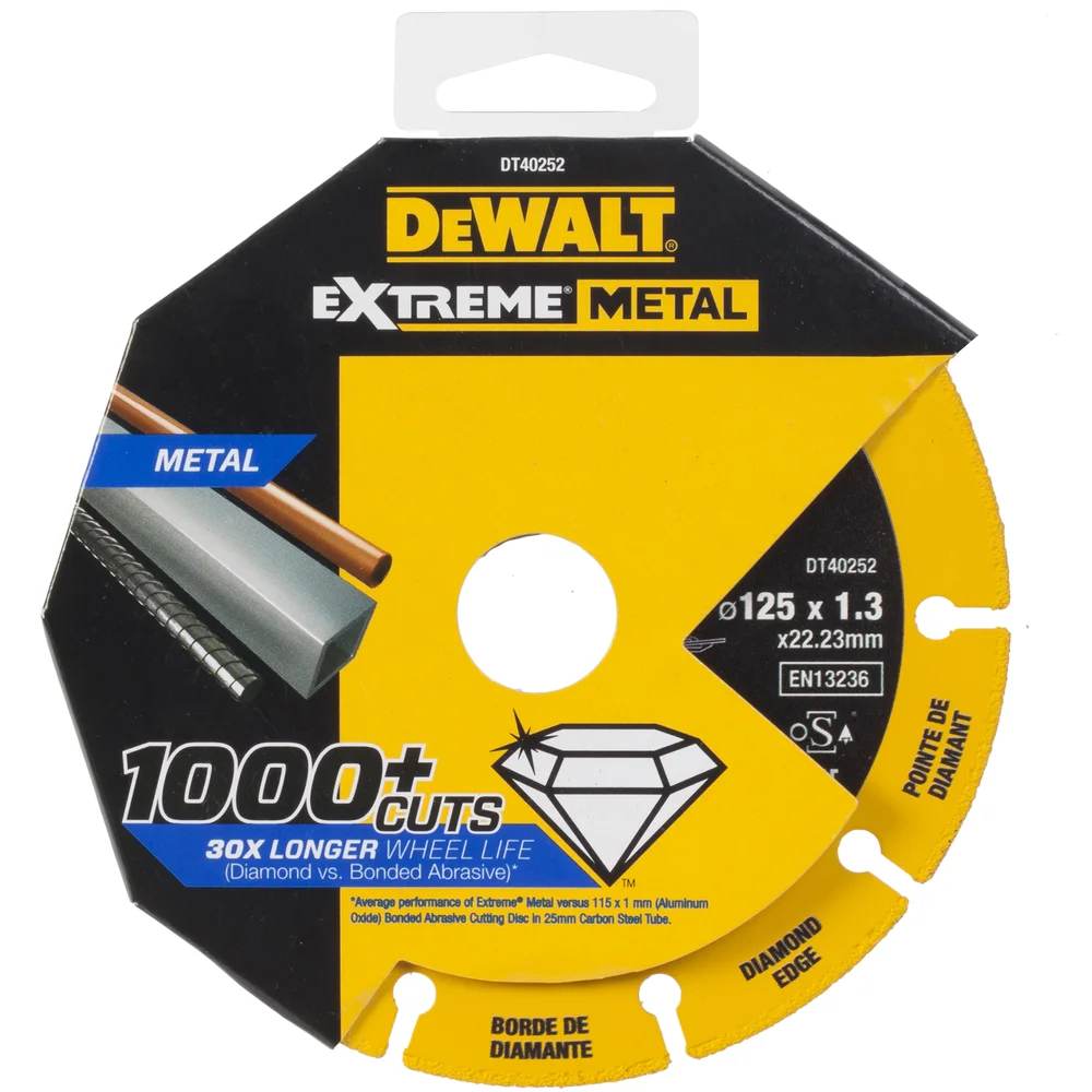 Dewalt Diamantskive DT40252-QZ, 125×22, 23×1,3 mm v:2293245 Dewalt Diamantskive DT40252-QZ, 125×22, 23×1,3 mm v:2293245
