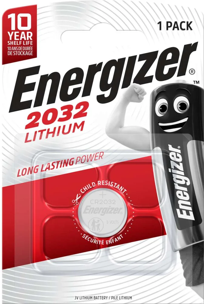 Energizer® CR2032 batterier 1pk v:2036574