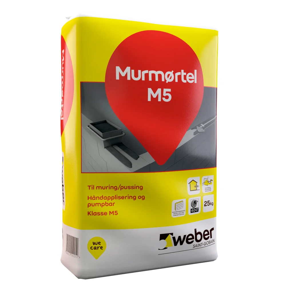 WEBER MURMØRTEL M5 25KG S v:5969585