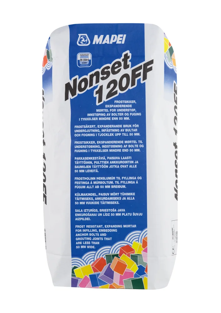 Mørtel understøp og forankring frost Nonset 120 FF 25 kg v:6035297