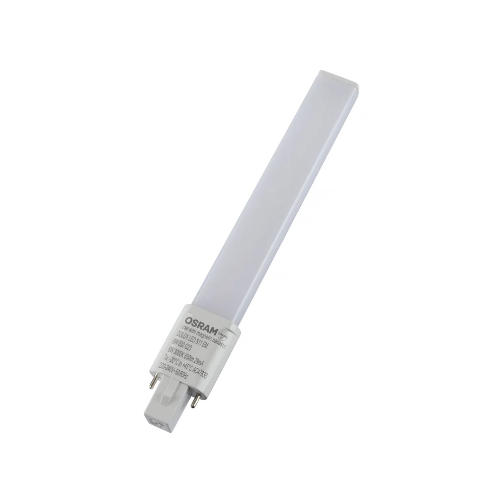 Osram Kompaktlysrør 11 W, Dulux S 2-stav kort, 2-pin v:9103570 Osram Kompaktlysrør 11 W, Dulux S 2-stav kort, 2-pin v:9103570
