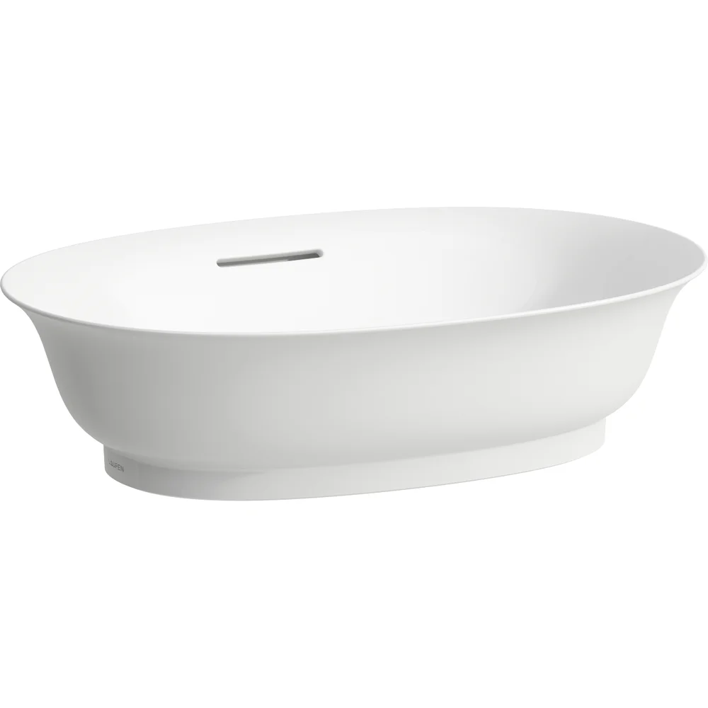 LAUFEN NEW CLASSIC SAPHIRKERAMIK OVAL SERVANT 55 CM M/OVERLØP, HVIT v:2319202 LAUFEN NEW CLASSIC SAPHIRKERAMIK OVAL SERVANT 55 CM M/OVERLØP, HVIT v:2319202