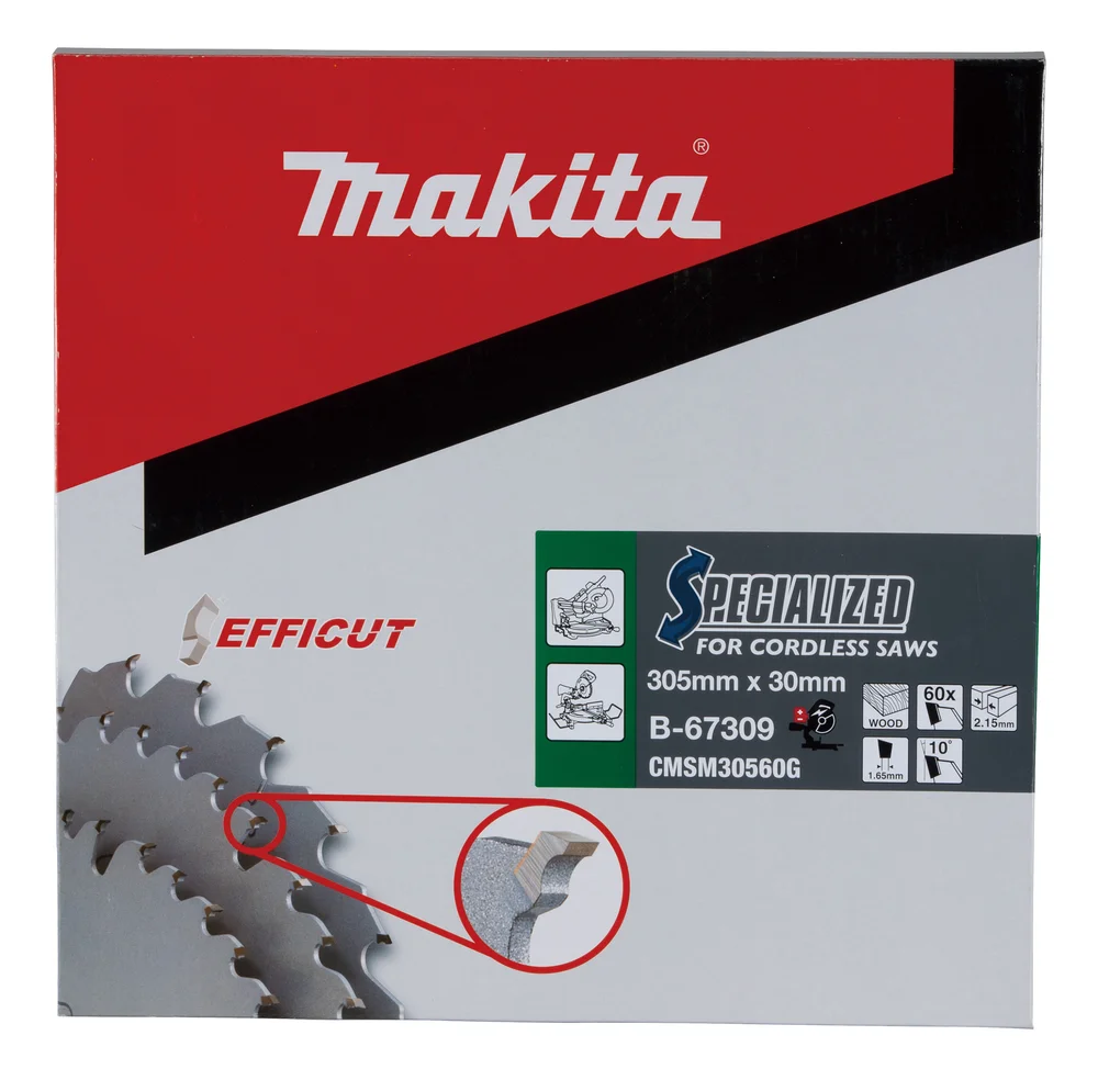 Sirkelsagblad efficut treverk 305 x 30 mm 60T v:9207235 Sirkelsagblad efficut treverk 305 x 30 mm 60T v:9207235
