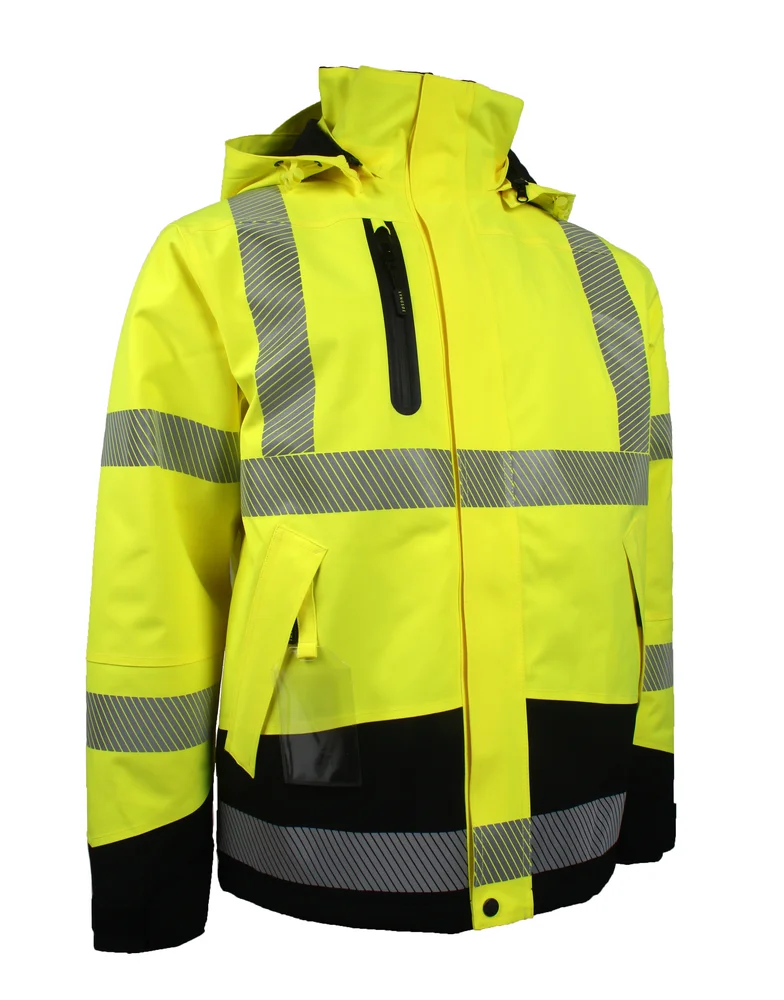 Jakke foret 4-veis stretch gul XS v:1625895