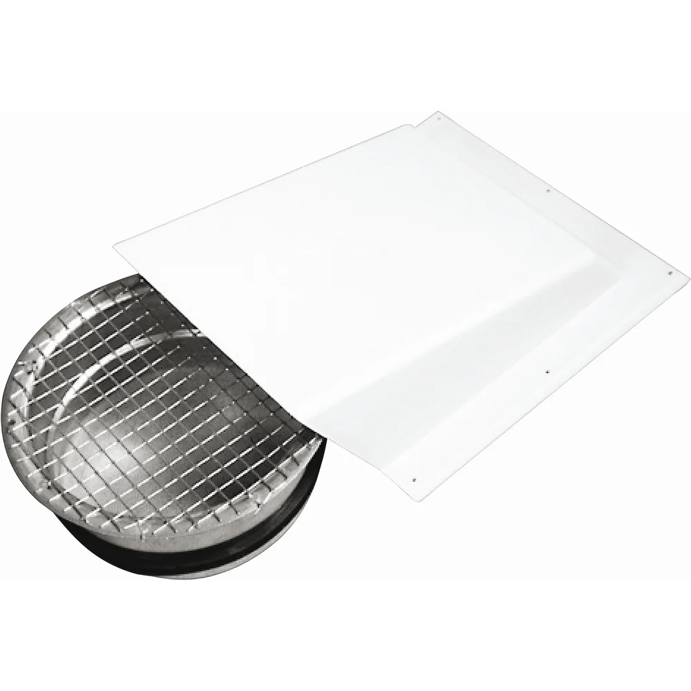 FLEXIT AVKAST/UTELUFTKAPPE INKL. NIPPEL M/GITTER Ø125MM HVIT v:8458508
