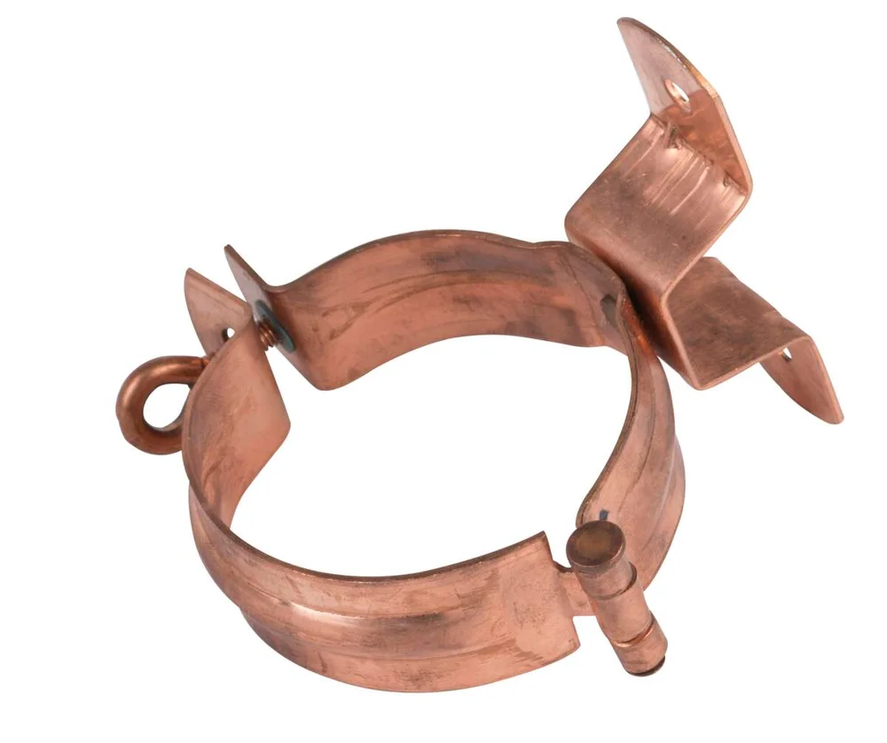 Isola Nedløpsklamme Kobber 80mm for nedløp v:7588854 Isola Nedløpsklamme Kobber 80mm for nedløp v:7588854
