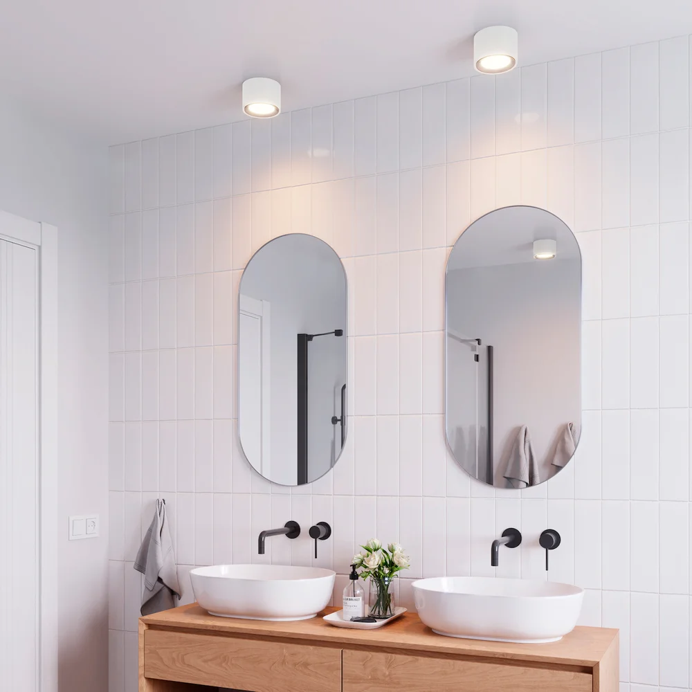 NORDLUX LANDON BADEROMSLAMPE LED 3-STEP HVIT v:7656616 NORDLUX LANDON BADEROMSLAMPE LED 3-STEP HVIT v:7656616