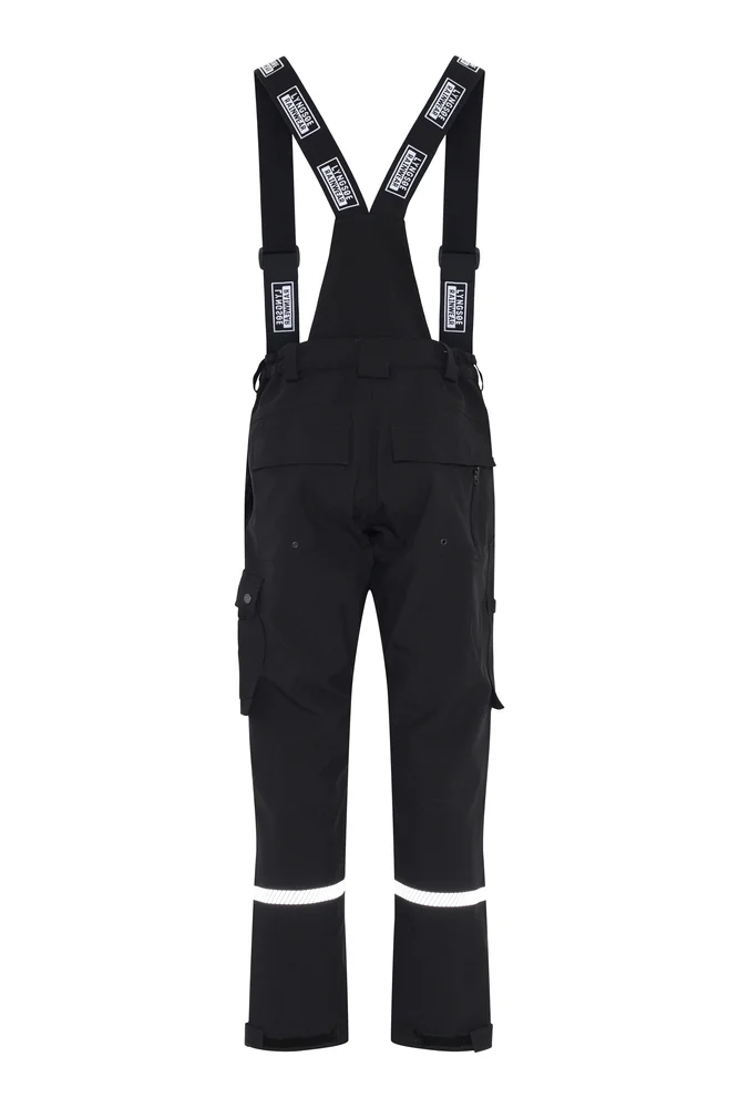 Skallbukse med seler 4WS-4083 sort str 4XL v:1473121